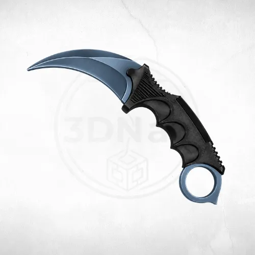 Karambit Aço Azul - Faca Decorativa thumbnail 3