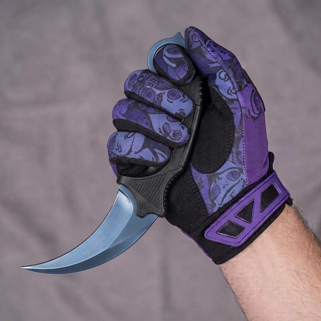 Karambit Aço Azul - Faca Decorativa thumbnail 2