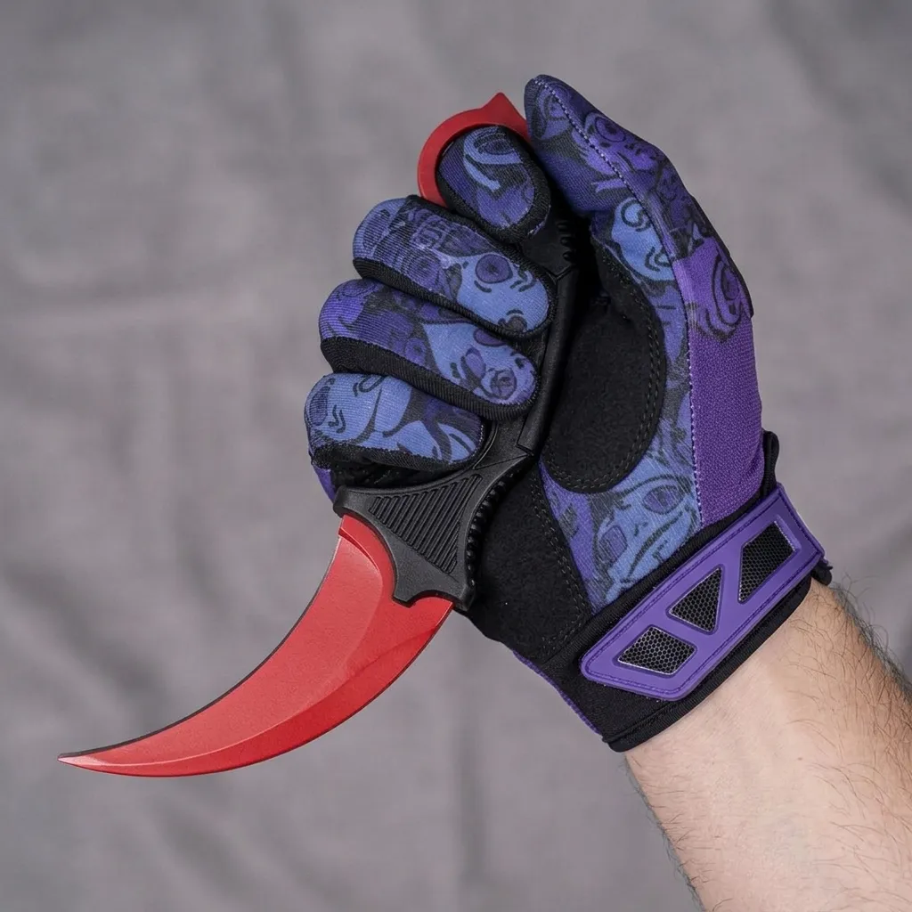 Karambit Vermelha - Faca Decorativa thumbnail 1