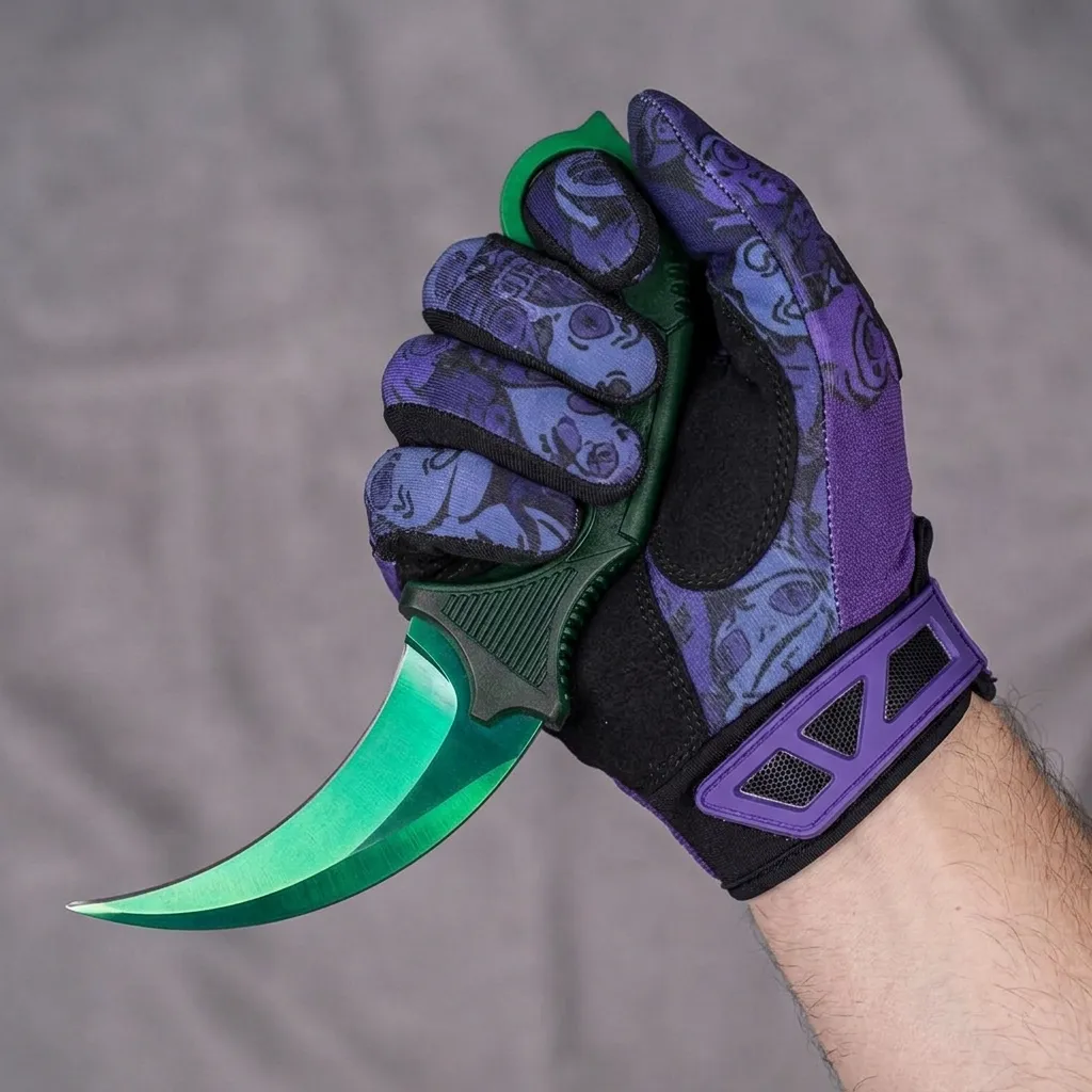 Karambit Verde - Faca Decorativa thumbnail 1
